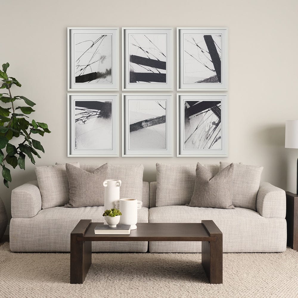 Mercana - Directions VI by Mercana Studio a Hand Embellished Textured Framed Art Print Matted under Glass - 12816 view 5