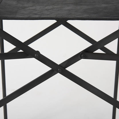 Mercana - Direttore 19.3L x 19.3W x 40.2H Black Leather W/Black Frame Counter Stool - 69631_CLOSEOUT view 9