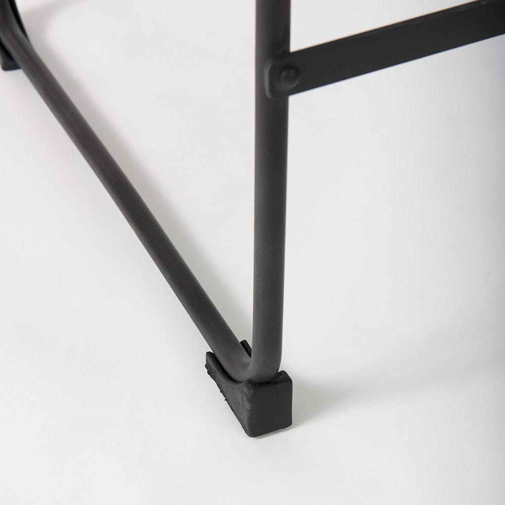 Mercana - Direttore 19.3L x 19.3W x 40.2H Black Leather W/Black Frame Counter Stool - 69631_CLOSEOUT view 11