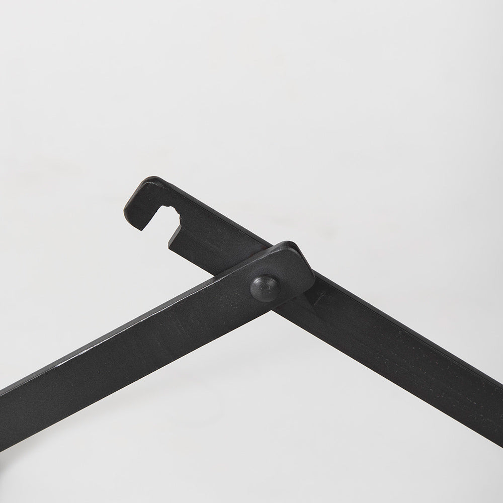 Mercana - Direttore 19.3L x 19.3W x 40.2H Brown/Gray Suede W/ Metal Frame Counter Stool - 69629_CLOSEOUT view 9