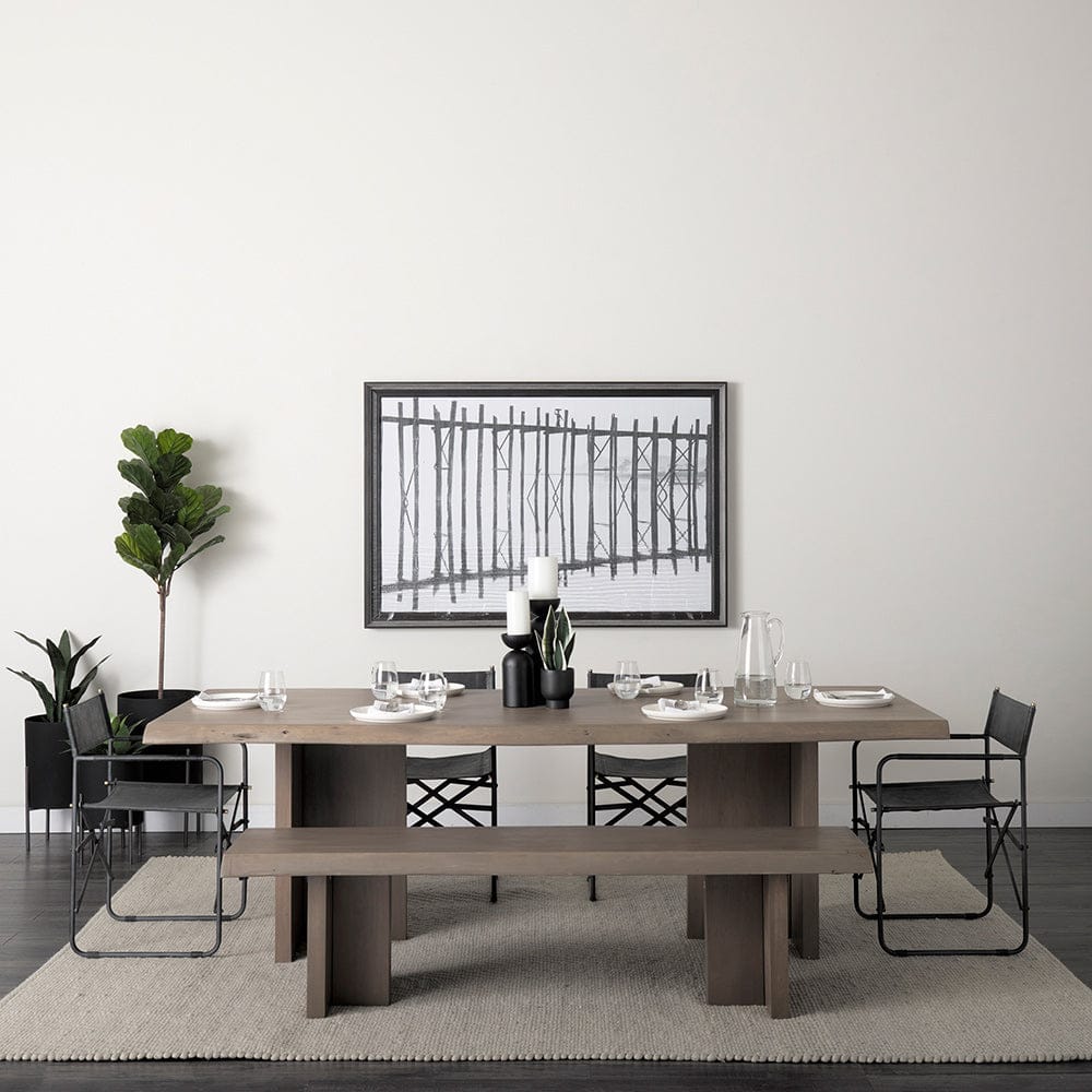 Mercana - Direttore Black Iron Frame Black Leather Dining Chair - 68797 view 2