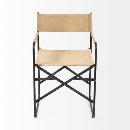 Mercana - Direttore Tan Leather W/ Black Iron Frame Dining Chair - 68798 view 2