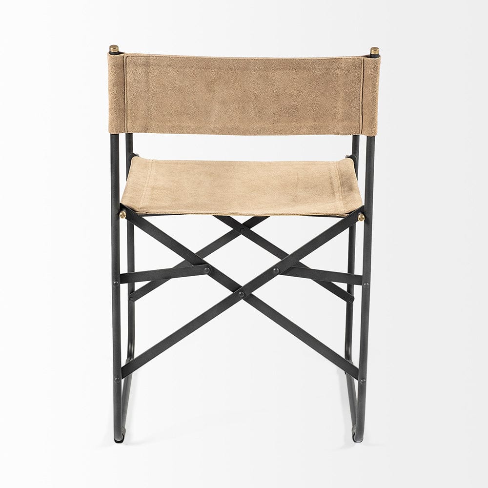 Mercana - Direttore Tan Leather W/ Black Iron Frame Dining Chair - 68798 view 4