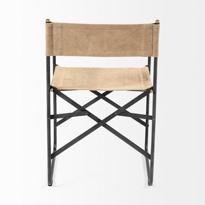 Mercana - Direttore Tan Leather W/ Black Iron Frame Dining Chair - 68798 view 4