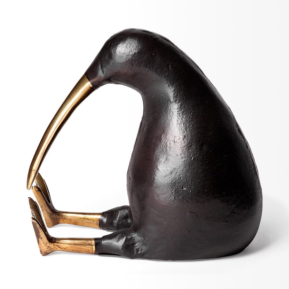 Mercana - Dodo 7L x 4W Black Cast Aluminum Mauritian Bird Sculpture - 68418 view 3