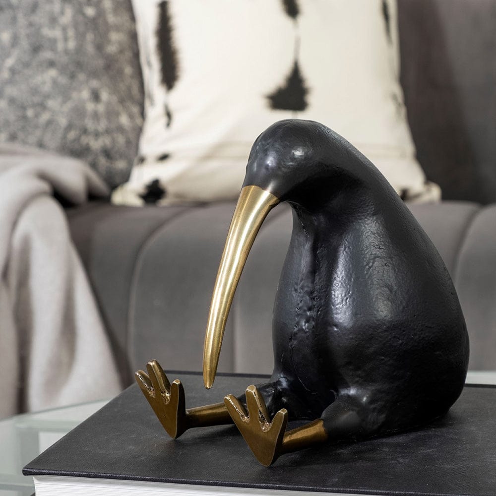 Mercana - Dodo 7L x 4W Black Cast Aluminum Mauritian Bird Sculpture - 68418 view 10