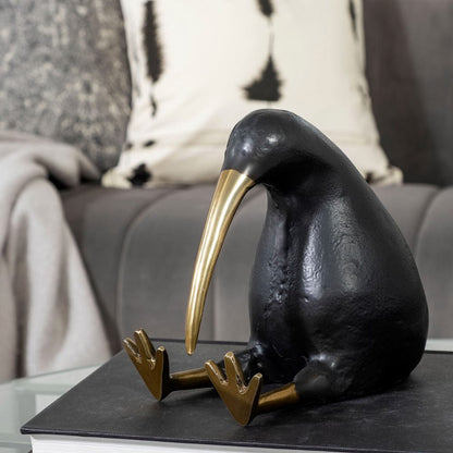 Mercana - Dodo 7L x 4W Black Cast Aluminum Mauritian Bird Sculpture - 68418 view 10