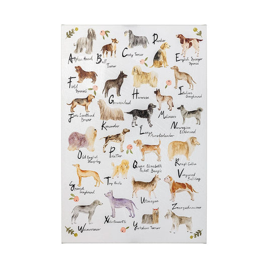 Mercana - Dog Alphabet by Melissa Wang a Hand Embellished Textured Canvas - 101902-L view 1