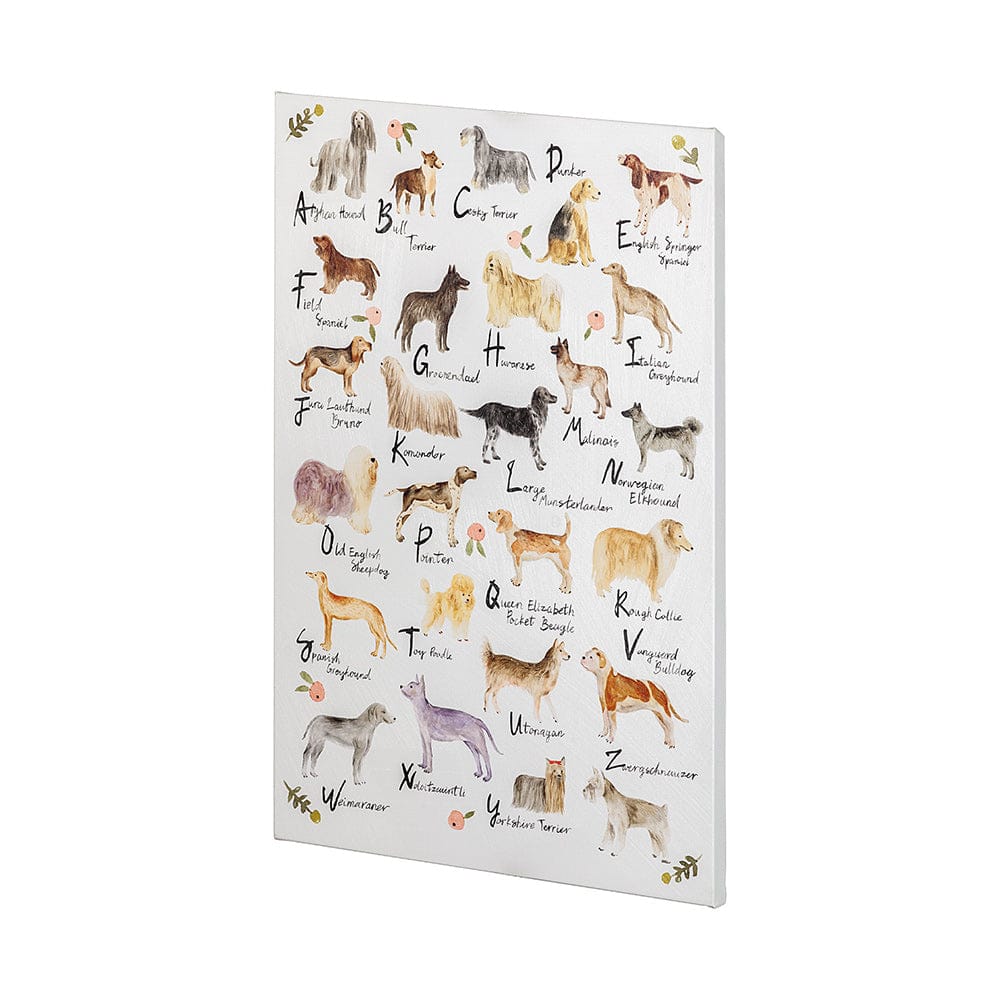 Mercana - Dog Alphabet by Melissa Wang a Hand Embellished Textured Canvas - 101902-L view 2