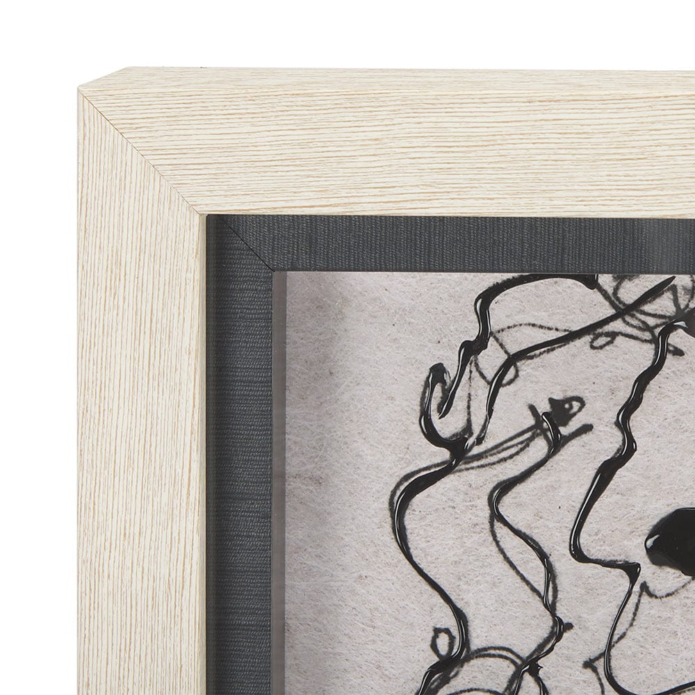 Mercana - Dog Sketches by Mercana Studio a Hand Embellished Textured Framed Art Print Matted under Glass - 14849 view 4