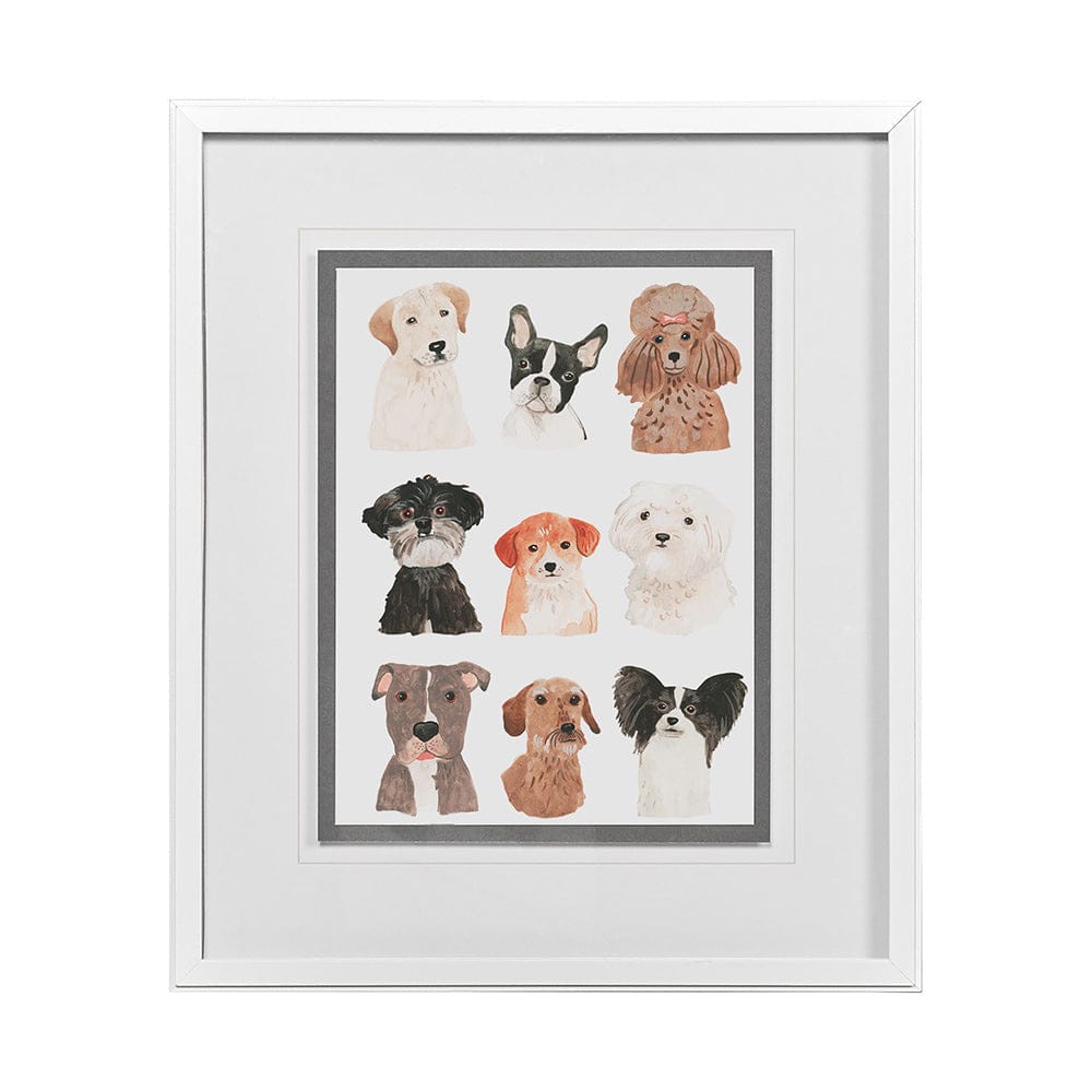 Mercana - Doggos & Puppers II by June Erica Vess a Framed Art Print Matted under Glass - 13150 view 1