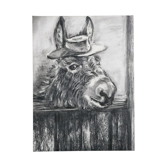 Mercana - Donkey II by Mercana Studio a Hand Embellished Textured Canvas - 101474-L view 1