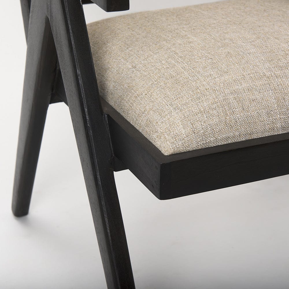 Mercana - Donna Black Wood Cane-Back w/ Beige Upholstered Seat Accent Chair - 69991_CLOSEOUT view 10