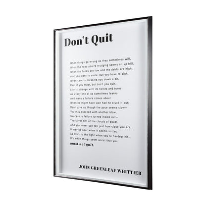 Mercana - Don't Quit by Mercana Studio a Framed Art Print Matted under Glass - 13931 view 3