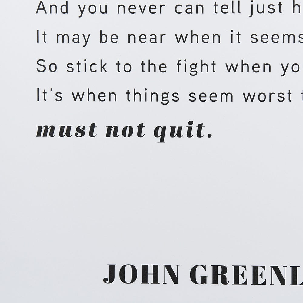 Mercana - Don't Quit by Mercana Studio a Framed Art Print Matted under Glass - 13931 view 7