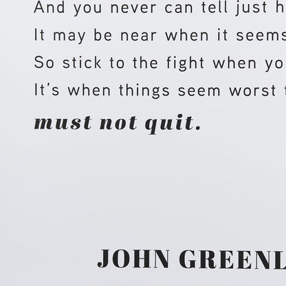 Mercana - Don't Quit by Mercana Studio a Framed Art Print Matted under Glass - 13931 view 7