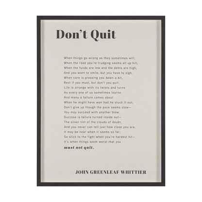 Mercana - Don't Quit by Mercana Studio a Hand Embellished Framed Art Print Matted under Glass - 15551 view 1