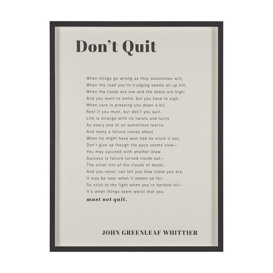 Mercana - Don't Quit by Mercana Studio a Hand Embellished Framed Art Print Matted under Glass - 15551 view 1