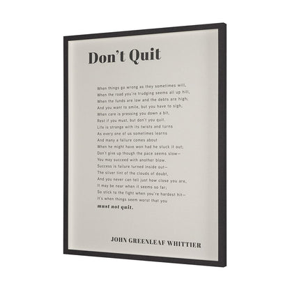 Mercana - Don't Quit by Mercana Studio a Hand Embellished Framed Art Print Matted under Glass - 15551 view 2