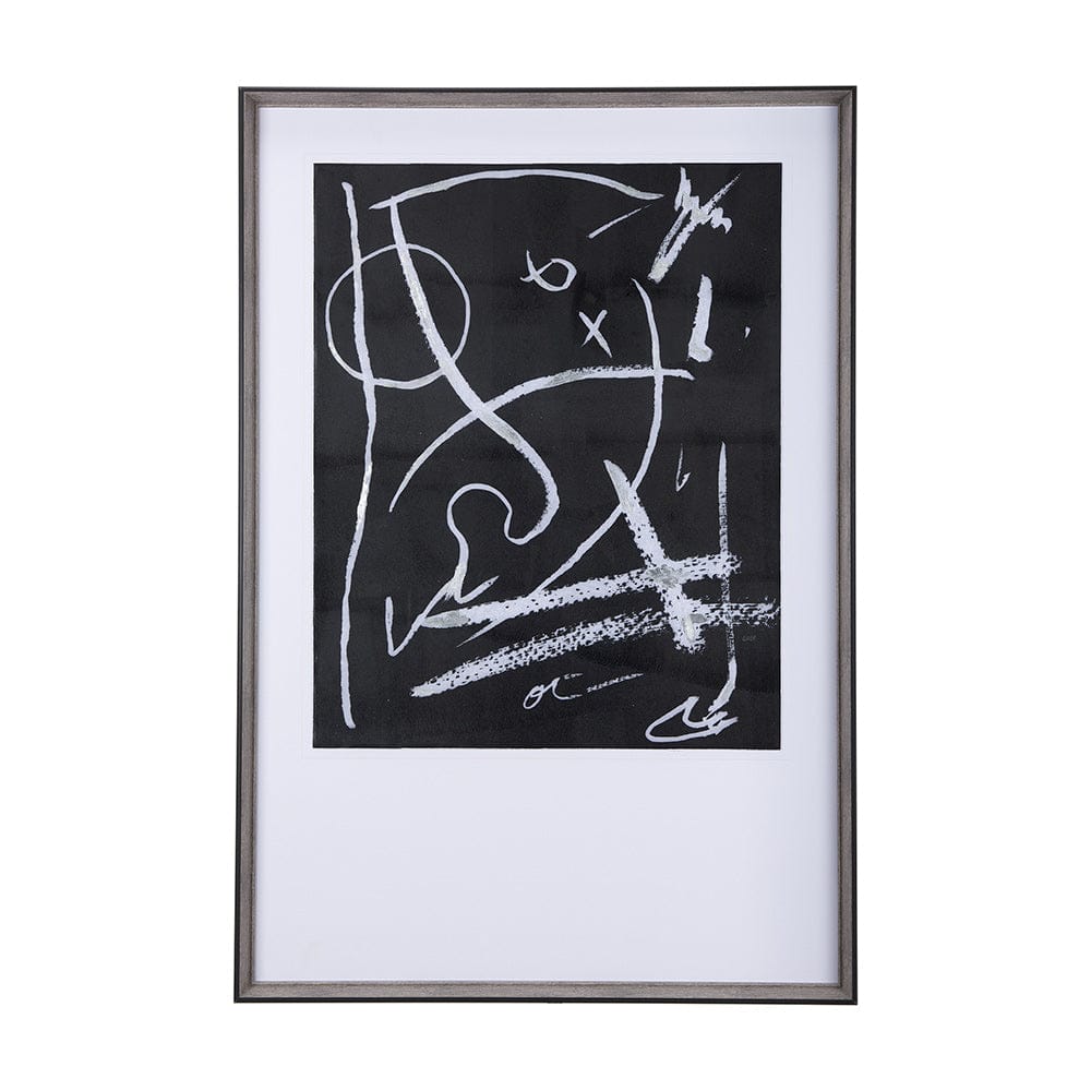 Mercana - Doodle I by Mercana Studio a Hand Embellished Textured Framed Art Print Matted under Glass - 14345 view 1