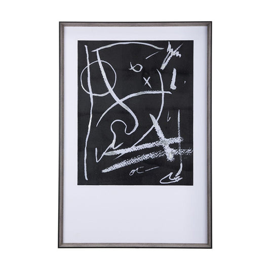 Mercana - Doodle I by Mercana Studio a Hand Embellished Textured Framed Art Print Matted under Glass - 14345 view 1