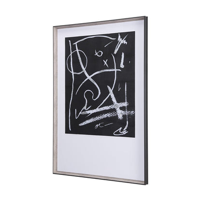 Mercana - Doodle I by Mercana Studio a Hand Embellished Textured Framed Art Print Matted under Glass - 14345 view 6