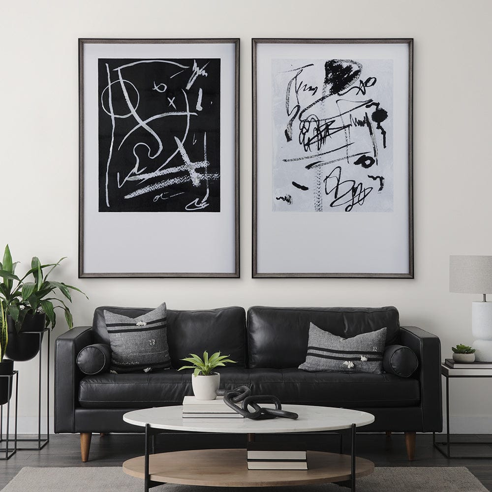 Mercana - Doodle I by Mercana Studio a Hand Embellished Textured Framed Art Print Matted under Glass - 14345 view 9