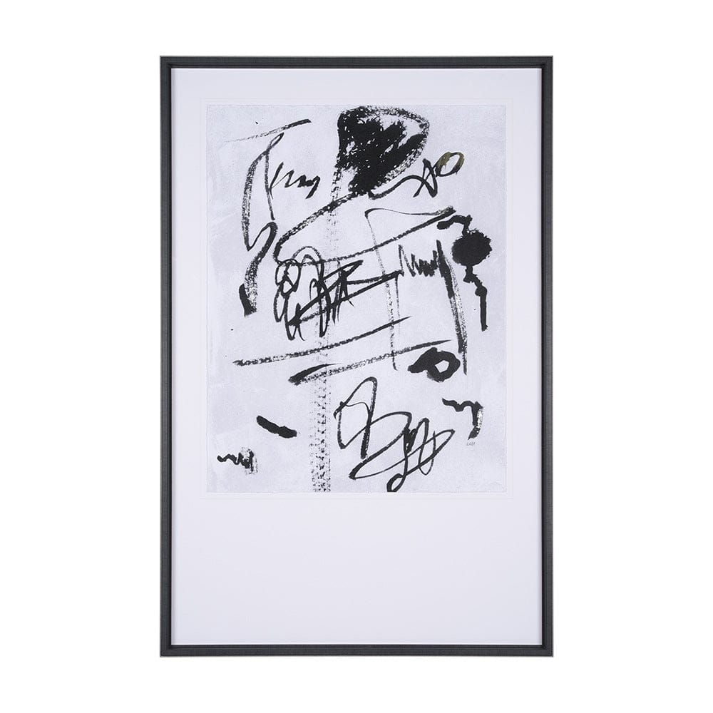 Mercana - Doodle II by Mercana Studio a Hand Embellished Textured Framed Art Print Matted under Glass - 14346 view 1