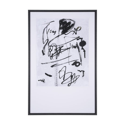 Mercana - Doodle II by Mercana Studio a Hand Embellished Textured Framed Art Print Matted under Glass - 14346 view 1