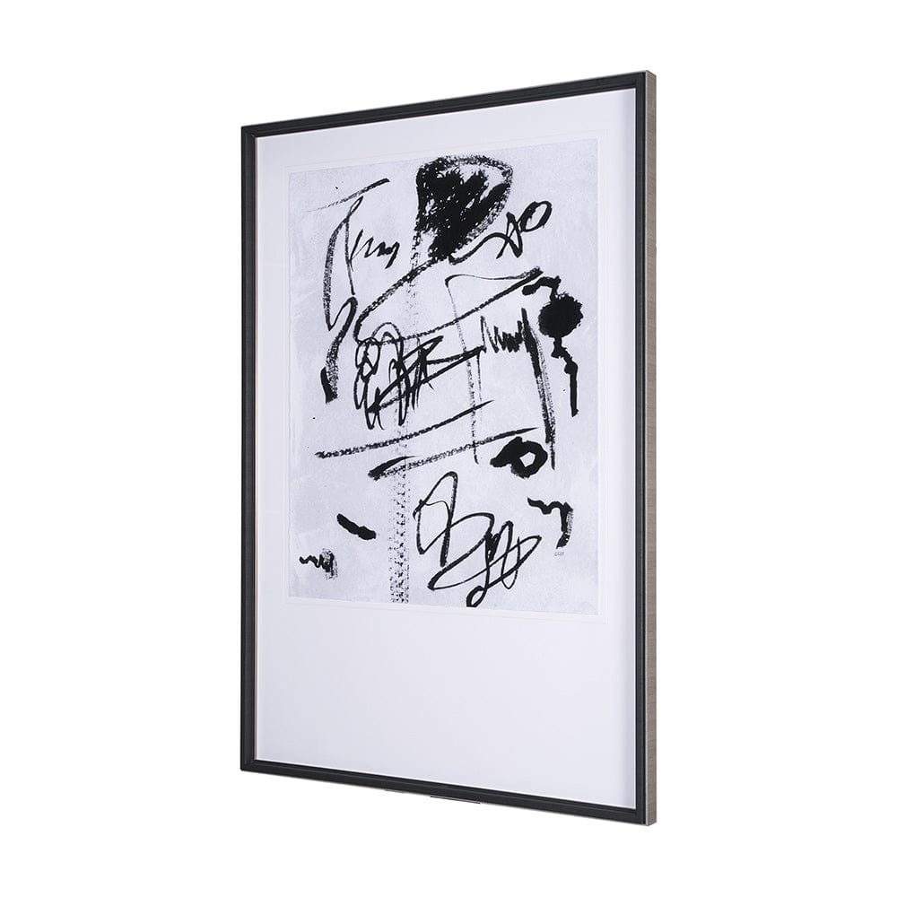Mercana - Doodle II by Mercana Studio a Hand Embellished Textured Framed Art Print Matted under Glass - 14346 view 6