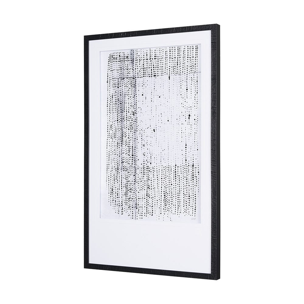 Mercana - Dot Texture I by Mercana Studio a Hand Embellished Textured Framed Art Print Matted under Glass - 15003 view 2