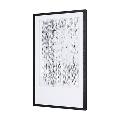 Mercana - Dot Texture I by Mercana Studio a Hand Embellished Textured Framed Art Print Matted under Glass - 15003 view 2