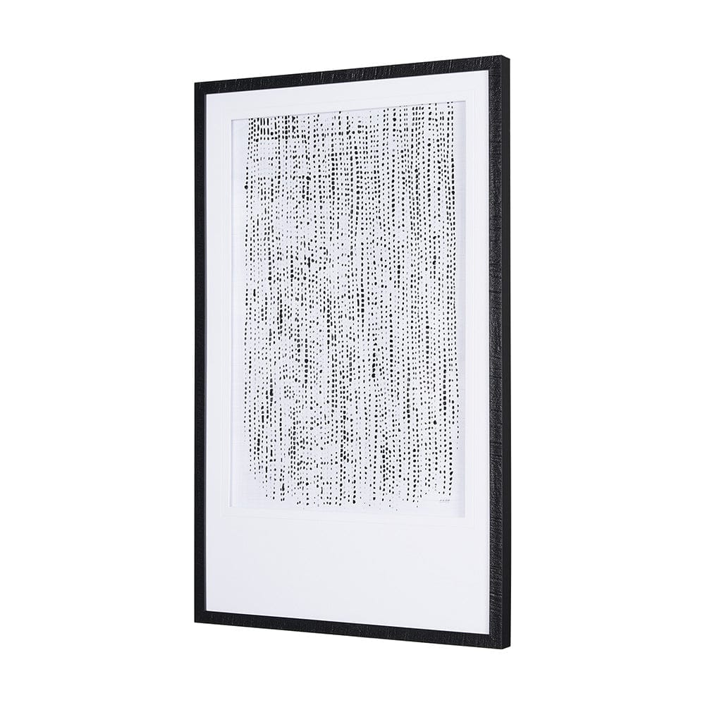 Mercana - Dot Texture II by Mercana Studio a Hand Embellished Textured Framed Art Print Matted under Glass - 15004 view 2