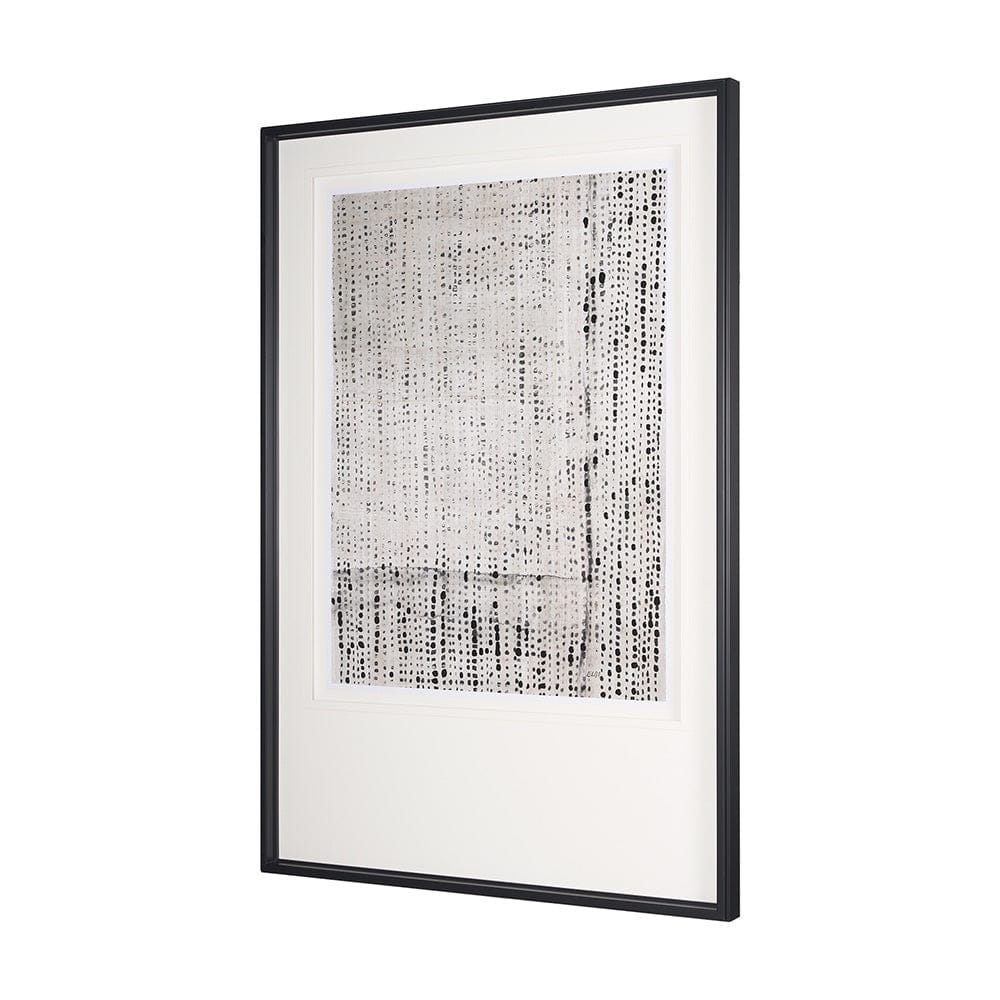 Mercana - Dot Texture Tan I by Mercana Studio a Hand Embellished Textured Framed Art Print Matted under Glass - 15058 view 2