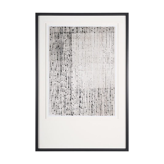 Mercana - Dot Texture Tan III by Mercana Studio Hand Embellished Textured Framed Art Print Matted under Glass - 15059 view 1