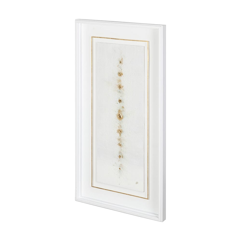 Mercana - Dots I-Gold by Studio M a handmade Original Framed Artwork under Glass - 12429 view 1