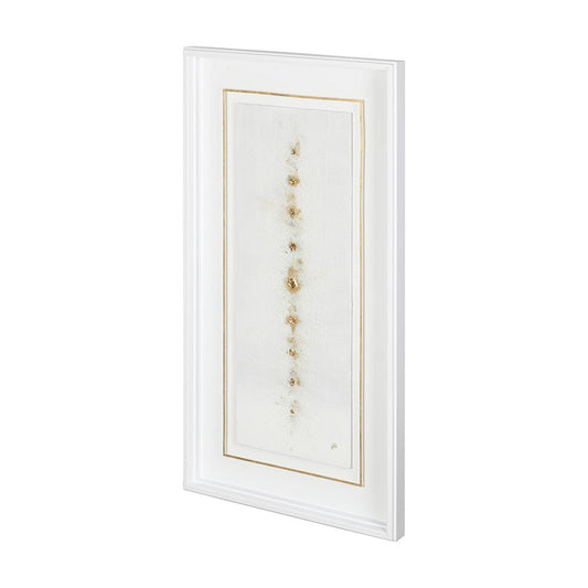 Mercana - Dots I-Gold by Studio M a handmade Original Framed Artwork under Glass - 12429 view 1