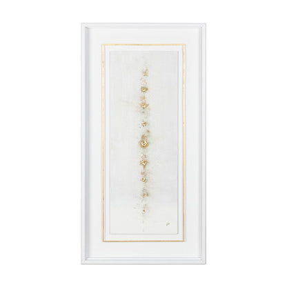 Mercana - Dots I-Gold by Studio M a handmade Original Framed Artwork under Glass - 12429 view 2