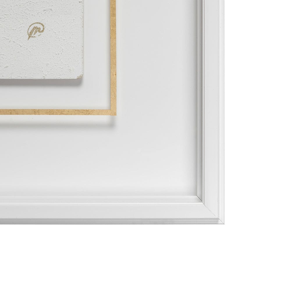 Mercana - Dots I-Gold by Studio M a handmade Original Framed Artwork under Glass - 12429 view 3