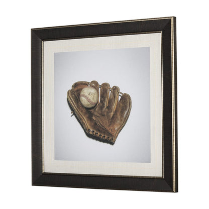 Mercana - Double Play II by Mercana Studio a Hand Embellished Textured Framed Art Print Matted under Glass - 14661 view 2