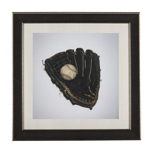 Mercana - Double Play III by Mercana Studio a Hand Embellished Textured Framed Art Print Matted under Glass - 14662 view 1