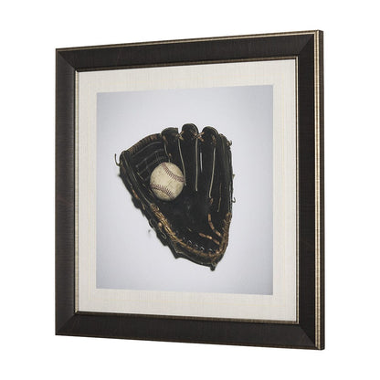 Mercana - Double Play III by Mercana Studio a Hand Embellished Textured Framed Art Print Matted under Glass - 14662 view 2