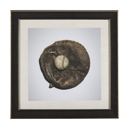 Mercana - Double Play IV by Mercana Studio a Hand Embellished Textured Framed Art Print Matted under Glass - 14663 view 1