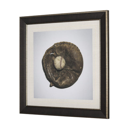 Mercana - Double Play IV by Mercana Studio a Hand Embellished Textured Framed Art Print Matted under Glass - 14663 view 2