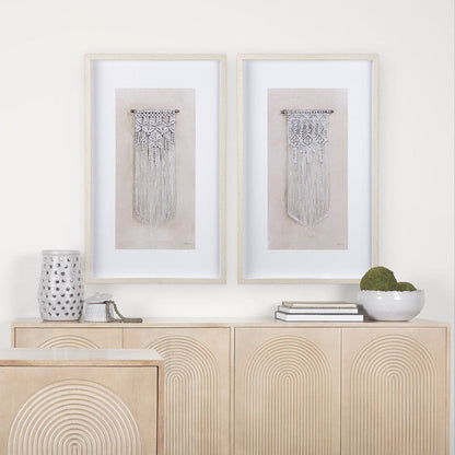 Mercana - Dream Weaver I by Mercana Studio a Hand Embellished Textured Framed Art Print Matted under Glass - 14026 view 9