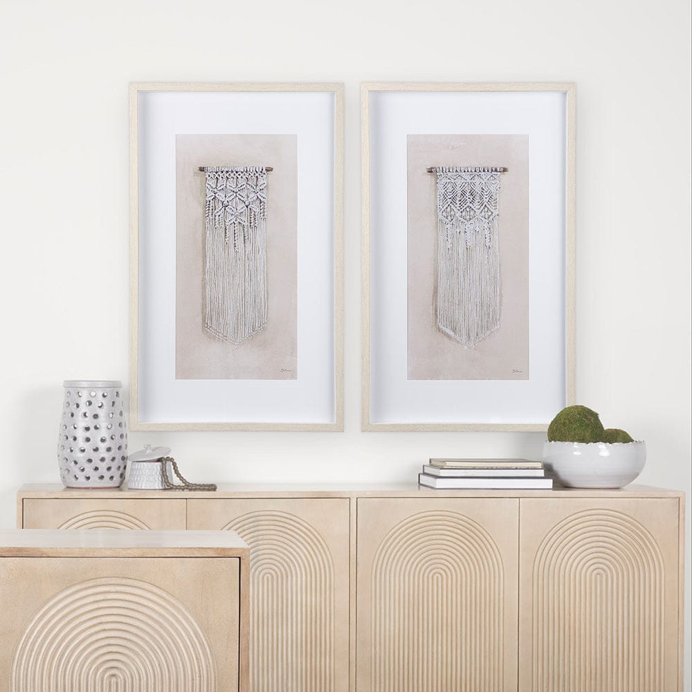 Mercana - Dream Weaver II by Mercana Studio a Hand Embellished Textured Framed Art Print Matted under Glass - 14027 view 9