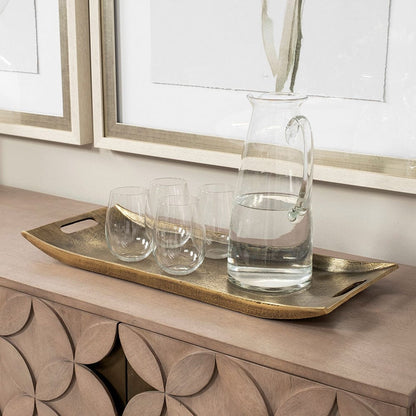 Mercana - Drey 24L x 10W Gold Rectangular Tray - 69067 view 4