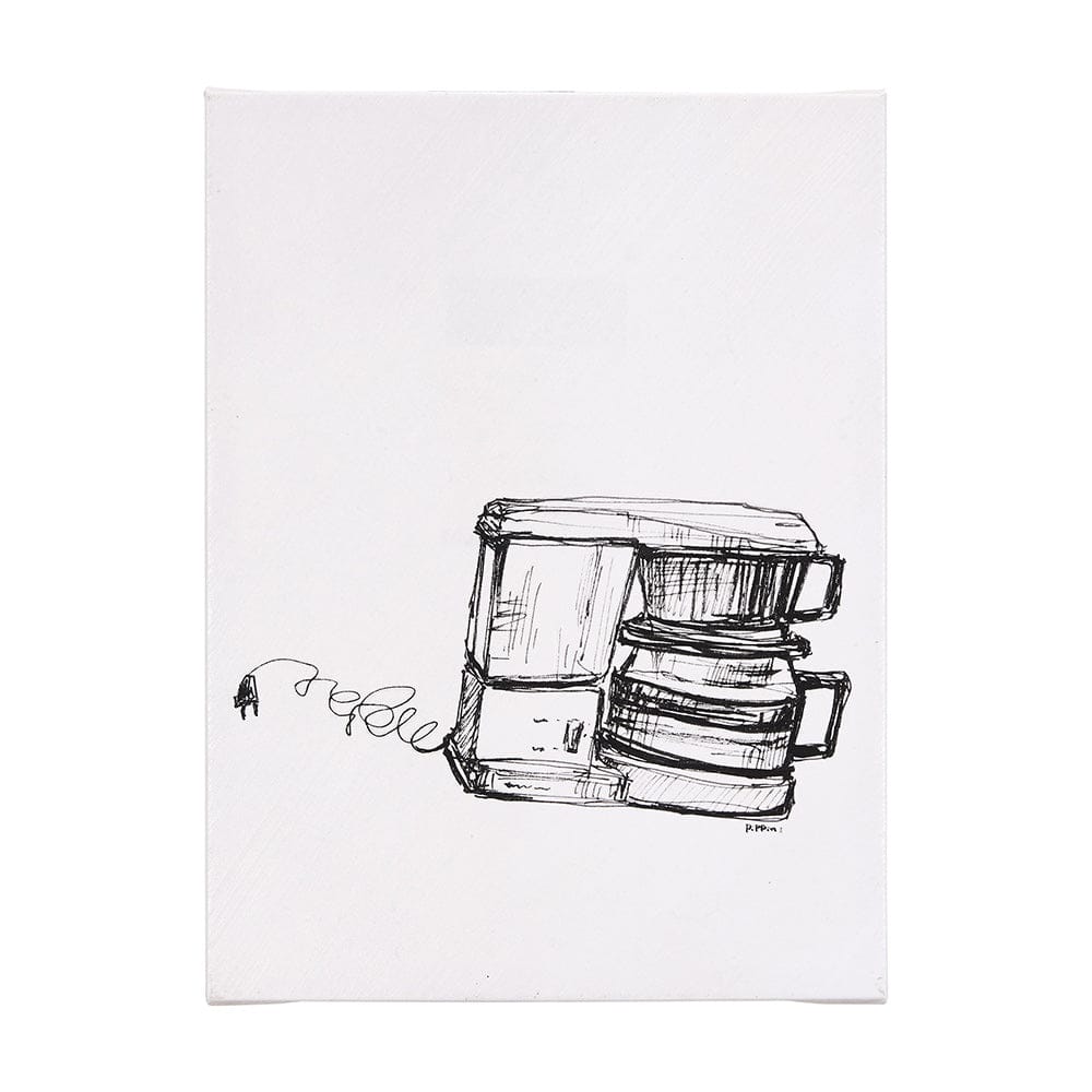 Mercana - Drip Coffee Maker by Mercana Studio a Hand Embellished Textured Canvas - 102436-L view 1