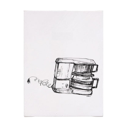 Mercana - Drip Coffee Maker by Mercana Studio a Hand Embellished Textured Canvas - 102436-L view 1