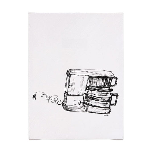 Mercana - Drip Coffee Maker by Mercana Studio a Hand Embellished Textured Canvas - 102436-L view 1